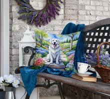 Load image into Gallery viewer, Great Pyrenees Spring Path Throw Pillow