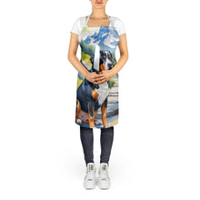 Load image into Gallery viewer, Greater Swiss Mountain Dog Spring Path Apron – Artist-Designed Kitchen, BBQ &amp; Craft Apron