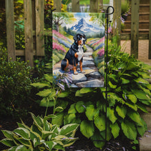 Load image into Gallery viewer, Greater Swiss Mountain Dog Spring Path Garden Flag  – Dog-Themed Floral Outdoor Decor