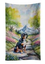Load image into Gallery viewer, Greater Swiss Mountain Dog Spring Path Kitchen Towel