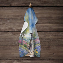 Load image into Gallery viewer, Greyhound Spring Path Kitchen Towel