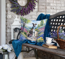 Load image into Gallery viewer, Greyhound Spring Path Throw Pillow