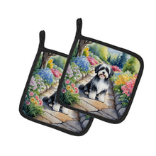 Load image into Gallery viewer, Havanese Spring Path Pot Holders - Set of 2 Decorative Kitchen Helpers | Made in the USA