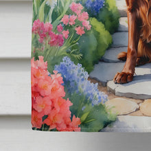 Load image into Gallery viewer, Irish Setter Spring Path House Flag