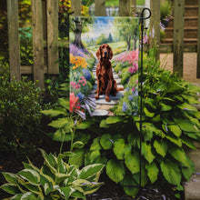 Load image into Gallery viewer, Irish Setter Spring Path Garden Flag  – Dog-Themed Floral Outdoor Decor
