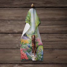 Load image into Gallery viewer, Irish Setter Spring Path Kitchen Towel