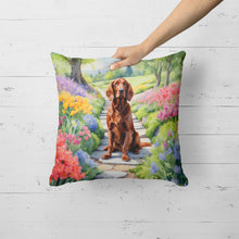Load image into Gallery viewer, Irish Setter Spring Path Throw Pillow