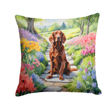 Load image into Gallery viewer, Irish Setter Spring Path Throw Pillow