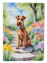 Load image into Gallery viewer, Irish Terrier Spring Path House Flag