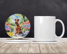 Load image into Gallery viewer, Irish Terrier Spring Path Large Sandstone Coasters Pack of 4