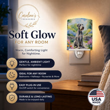 Load image into Gallery viewer, Irish Wolfhound Spring Path Ceramic Night Light Compact, UL-Certified, Ideal for Bedroom, Bathroom, Nursery, Hallway, Kitchen, 6x4x3, Multicolor