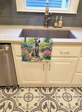 Load image into Gallery viewer, Irish Wolfhound Spring Path Kitchen Towel