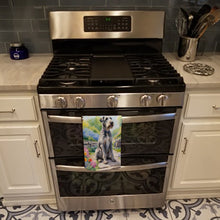 Load image into Gallery viewer, Irish Wolfhound Spring Path Kitchen Towel