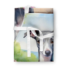 Load image into Gallery viewer, Italian Greyhound Spring Path Apron – Artist-Designed Kitchen, BBQ &amp; Craft Apron