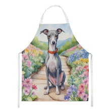 Load image into Gallery viewer, Italian Greyhound Spring Path Apron – Artist-Designed Kitchen, BBQ &amp; Craft Apron
