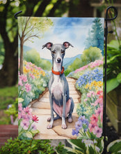 Load image into Gallery viewer, Italian Greyhound Spring Path Garden Flag  – Dog-Themed Floral Outdoor Decor