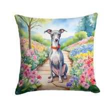 Load image into Gallery viewer, Italian Greyhound Spring Path Throw Pillow