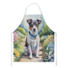 Load image into Gallery viewer, Jack Russell Terrier Spring Path Apron – Artist-Designed Kitchen, BBQ &amp; Craft Apron