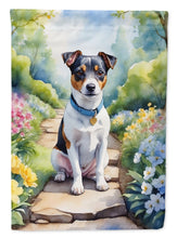 Load image into Gallery viewer, Jack Russell Terrier Spring Path House Flag