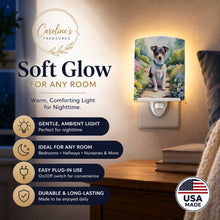 Load image into Gallery viewer, Jack Russell Terrier Spring Path Ceramic Night Light Compact, UL-Certified, Ideal for Bedroom, Bathroom, Nursery, Hallway, Kitchen, 6x4x3, Multicolor