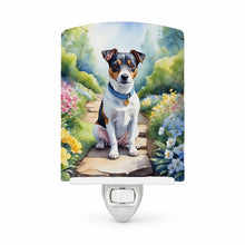 Load image into Gallery viewer, Jack Russell Terrier Spring Path Ceramic Night Light Compact, UL-Certified, Ideal for Bedroom, Bathroom, Nursery, Hallway, Kitchen, 6x4x3, Multicolor