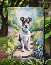 Load image into Gallery viewer, Jack Russell Terrier Spring Path Garden Flag  – Dog-Themed Floral Outdoor Decor