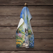 Load image into Gallery viewer, Jack Russell Terrier Spring Path Kitchen Towel