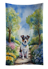 Load image into Gallery viewer, Jack Russell Terrier Spring Path Kitchen Towel