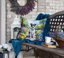 Load image into Gallery viewer, Jack Russell Terrier Spring Path Throw Pillow