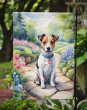 Load image into Gallery viewer, Jack Russell Terrier Spring Path Garden Flag  – Dog-Themed Floral Outdoor Decor