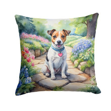Load image into Gallery viewer, Jack Russell Terrier Spring Path Throw Pillow