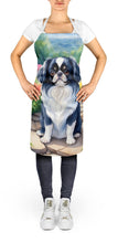 Load image into Gallery viewer, Japanese Chin Spring Path Apron – Artist-Designed Kitchen, BBQ &amp; Craft Apron