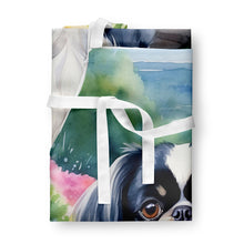 Load image into Gallery viewer, Japanese Chin Spring Path Apron – Artist-Designed Kitchen, BBQ &amp; Craft Apron