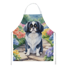 Load image into Gallery viewer, Japanese Chin Spring Path Apron – Artist-Designed Kitchen, BBQ &amp; Craft Apron