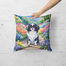 Load image into Gallery viewer, Japanese Chin Spring Path Throw Pillow