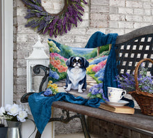 Load image into Gallery viewer, Japanese Chin Spring Path Throw Pillow