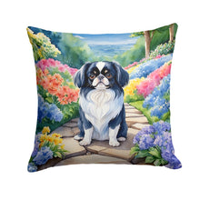Load image into Gallery viewer, Japanese Chin Spring Path Throw Pillow