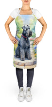 Load image into Gallery viewer, Kerry Blue Terrier Spring Path Apron – Artist-Designed Kitchen, BBQ &amp; Craft Apron