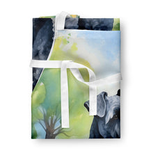 Load image into Gallery viewer, Kerry Blue Terrier Spring Path Apron – Artist-Designed Kitchen, BBQ &amp; Craft Apron