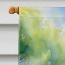 Load image into Gallery viewer, Kerry Blue Terrier Spring Path House Flag