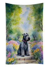 Load image into Gallery viewer, Kerry Blue Terrier Spring Path Kitchen Towel