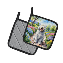 Load image into Gallery viewer, Komondor Spring Path Pot Holders - Set of 2 Decorative Kitchen Helpers | Made in the USA