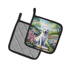 Load image into Gallery viewer, Kuvasz Spring Path Pot Holders - Set of 2 Decorative Kitchen Helpers | Made in the USA