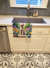 Load image into Gallery viewer, Labradoodle Spring Path Kitchen Towel