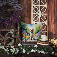Load image into Gallery viewer, Labradoodle Spring Path Throw Pillow