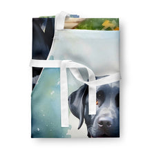 Load image into Gallery viewer, Labrador Retriever Spring Path Apron – Artist-Designed Kitchen, BBQ &amp; Craft Apron