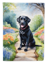 Load image into Gallery viewer, Labrador Retriever Spring Path House Flag