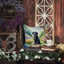 Load image into Gallery viewer, Labrador Retriever Spring Path Throw Pillow - 14x14 Decorative Pillow – Art for Your Home &amp; Patio