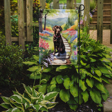 Load image into Gallery viewer, Labrador Retriever Spring Path Garden Flag  – Dog-Themed Floral Outdoor Decor