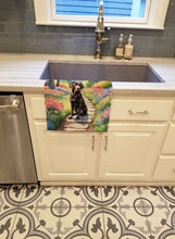 Load image into Gallery viewer, Labrador Retriever Spring Path Kitchen Towel